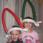 Balloon Santa and Elf Hats